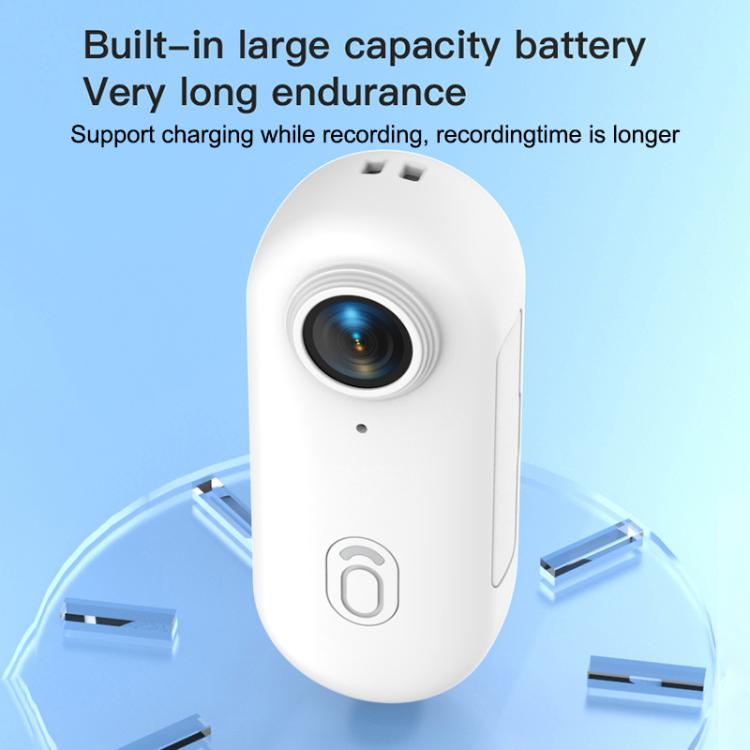 H88 1080P Thumb Sports Camera Mini WiFi Camera, Specification:Standard Version(White) - Video Cameras by buy2fix | Online Shopping UK | buy2fix