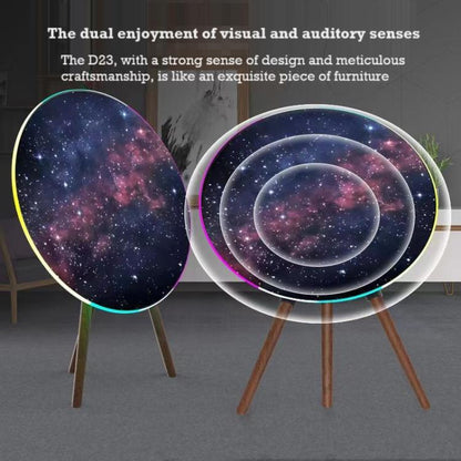 100W Creative Flying Saucer Desktop Bluetooth Speaker Home Atmosphere Subwoofer(Black) - Desktop Speaker by buy2fix | Online Shopping UK | buy2fix