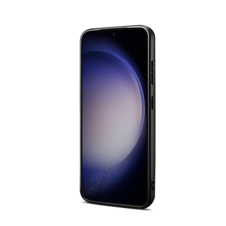 For Samsung Galaxy S25 5G Denior A14 Skin Feel Rotating Holder MagSafe Phone Case(Black) - Galaxy S25 5G Cases by Denior | Online Shopping UK | buy2fix