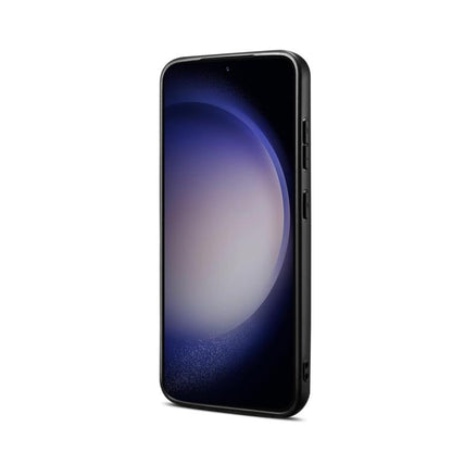 For Samsung Galaxy S25+ 5G Denior A14 Skin Feel Rotating Holder MagSafe Phone Case(Black) - Galaxy S25+ 5G Cases by Denior | Online Shopping UK | buy2fix