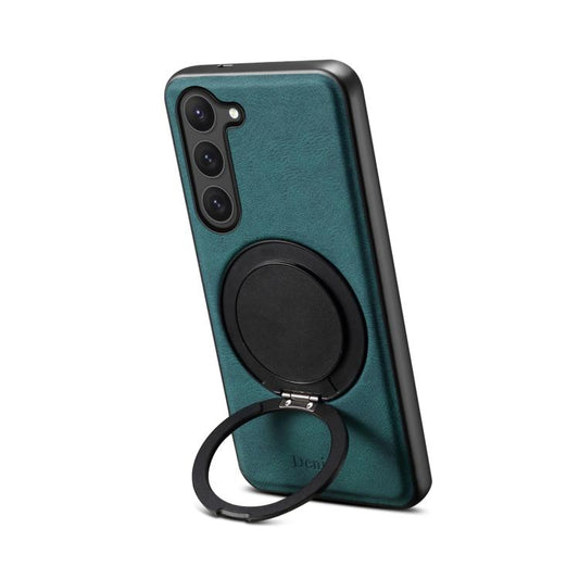 For Samsung Galaxy S23 5G Denior A14 Skin Feel Rotating Holder MagSafe Phone Case(Blue) - Galaxy S23 5G Cases by Denior | Online Shopping UK | buy2fix