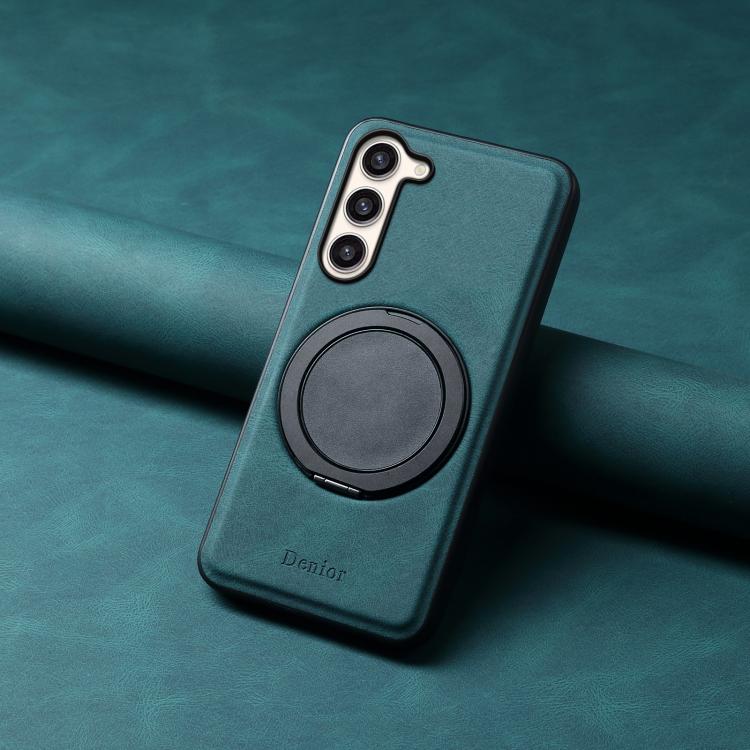 For Samsung Galaxy S23+ 5G Denior A14 Skin Feel Rotating Holder MagSafe Phone Case(Blue) - Galaxy S23+ 5G Cases by Denior | Online Shopping UK | buy2fix
