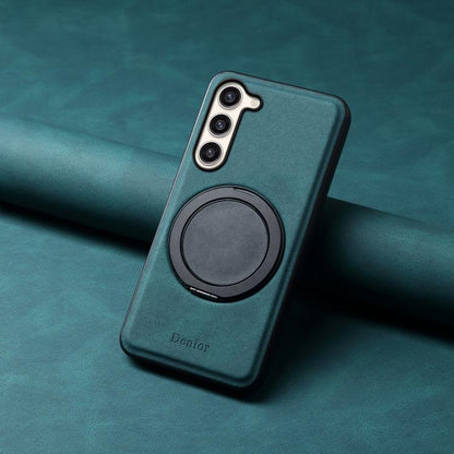 For Samsung Galaxy S23+ 5G Denior A14 Skin Feel Rotating Holder MagSafe Phone Case(Blue) - Galaxy S23+ 5G Cases by Denior | Online Shopping UK | buy2fix