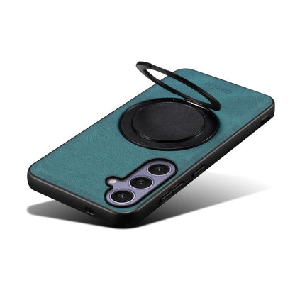 For Samsung Galaxy S24+ 5G Denior A14 Skin Feel Rotating Holder MagSafe Phone Case(Blue) - Galaxy S24+ 5G Cases by Denior | Online Shopping UK | buy2fix