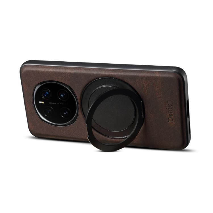For Honor Magic7 Pro Denior A14 Skin Feel Rotating Holder MagSafe Phone Case(Brown) - Honor Cases by Denior | Online Shopping UK | buy2fix
