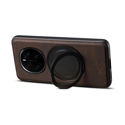 For Honor Magic7 Pro Denior A14 Skin Feel Rotating Holder MagSafe Phone Case(Brown) - Honor Cases by Denior | Online Shopping UK | buy2fix