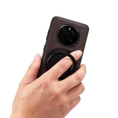 For Honor Magic7 Pro Denior A14 Skin Feel Rotating Holder MagSafe Phone Case(Brown) - Honor Cases by Denior | Online Shopping UK | buy2fix