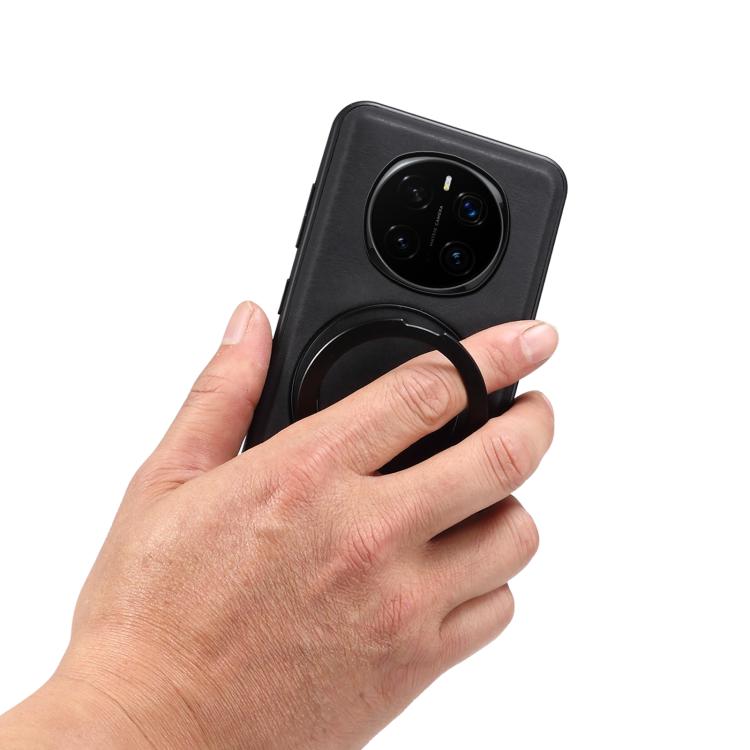 For Honor Magic7 Pro Denior A14 Skin Feel Rotating Holder MagSafe Phone Case(Black) - Honor Cases by Denior | Online Shopping UK | buy2fix