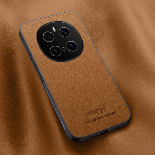For Honor Magic7 Pro HUIYI Leather Magnetic Phone Case(Brown)