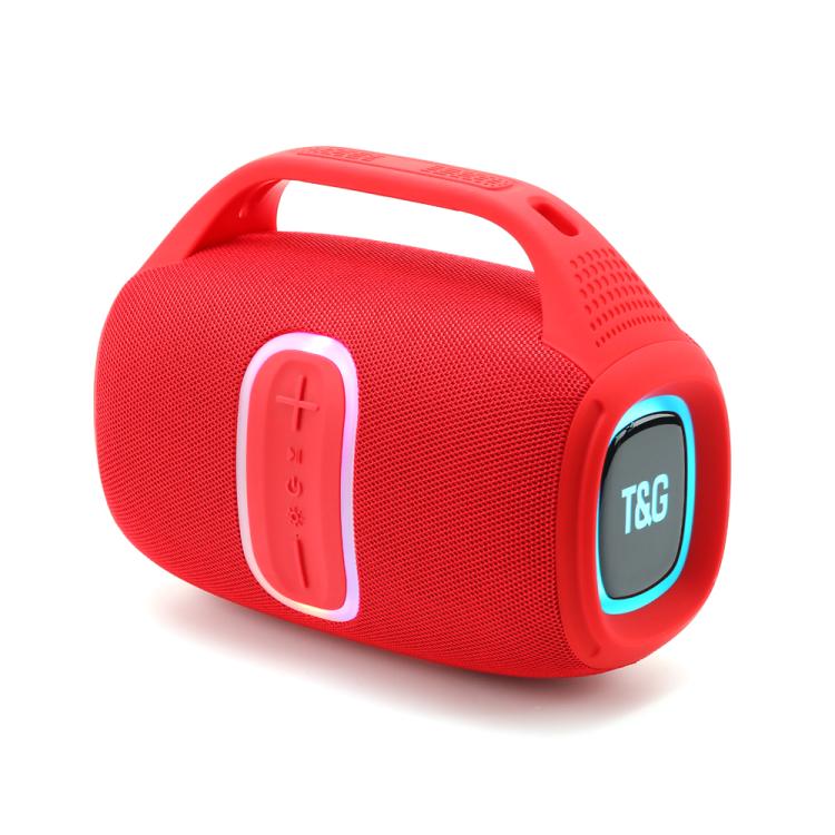 T&G TG674 TWS Outdoor Portable Wireless Bluetooth Speaker with RGB Light(Red) - Desktop Speaker by T&G | Online Shopping UK | buy2fix