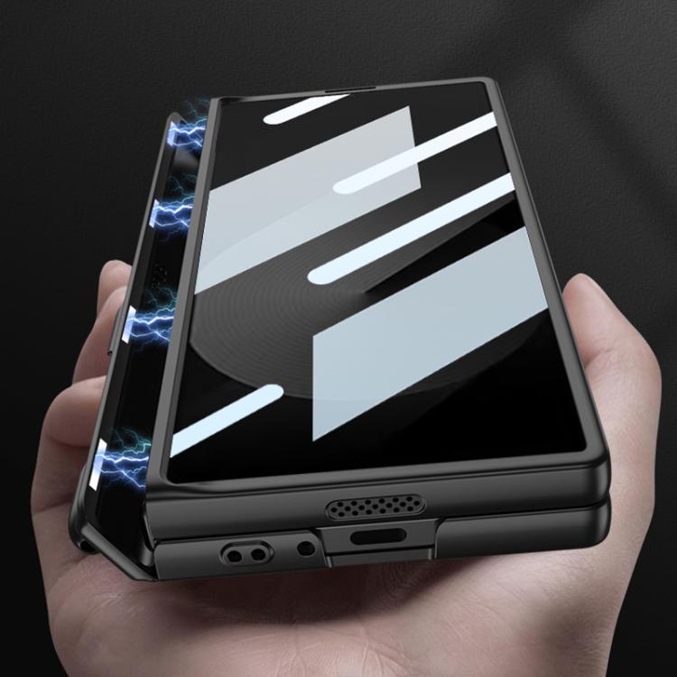 For Samsung Galaxy Z Fold6 Slim GKK Integrated Full Coverage Magnetic Fold Phone Case with Pen Slot / Pen(Black) - Galaxy Phone Cases by GKK | Online Shopping UK | buy2fix