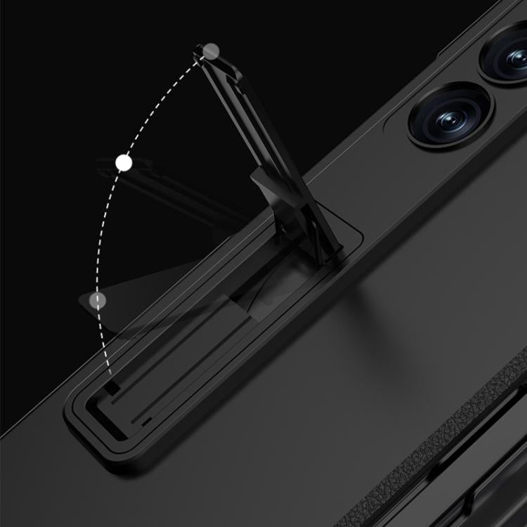 For Samsung Galaxy Z Fold6 Slim GKK Integrated Full Coverage Magnetic Fold Phone Case with Pen Slot / Pen(Titanium Gray) - Galaxy Phone Cases by GKK | Online Shopping UK | buy2fix