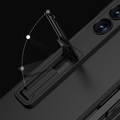 For Samsung Galaxy Z Fold6 Slim GKK Integrated Full Coverage Magnetic Fold Phone Case with Pen Slot / Pen(Titanium Gray) - Galaxy Phone Cases by GKK | Online Shopping UK | buy2fix