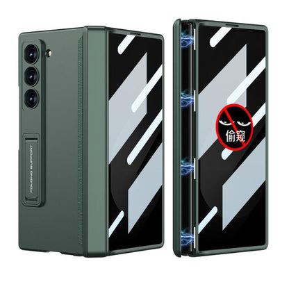 For Samsung Galaxy Z Fold6 Slim GKK Integrated Privacy Full Coverage Magnetic Fold Phone Case(Night Green) - Galaxy Phone Cases by GKK | Online Shopping UK | buy2fix