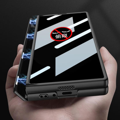 For Samsung Galaxy Z Fold6 Slim GKK Integrated Privacy Full Coverage Magnetic Fold Phone Case(Night Green) - Galaxy Phone Cases by GKK | Online Shopping UK | buy2fix