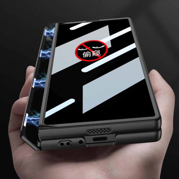 For Samsung Galaxy Z Fold6 Slim GKK Integrated Privacy Full Coverage Magnetic Fold Phone Case(Black) - Galaxy Phone Cases by GKK | Online Shopping UK | buy2fix