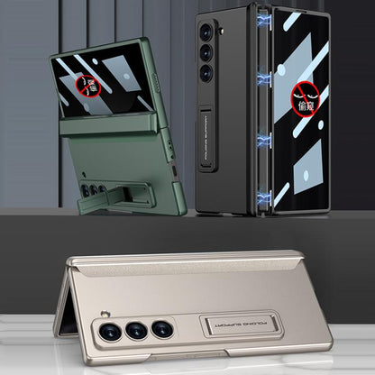 For Samsung Galaxy Z Fold6 Slim GKK Integrated Privacy Full Coverage Magnetic Fold Phone Case(Titanium Gray) - Galaxy Phone Cases by GKK | Online Shopping UK | buy2fix