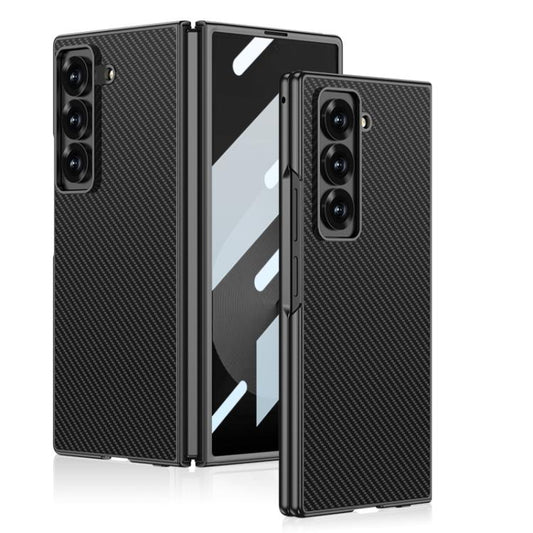 For Samsung Galaxy Z Fold6 Slim GKK Integrated AG Craft Skin Feel Full Coverage Phone Case(Carbon Fibre) - Galaxy Phone Cases by GKK | Online Shopping UK | buy2fix