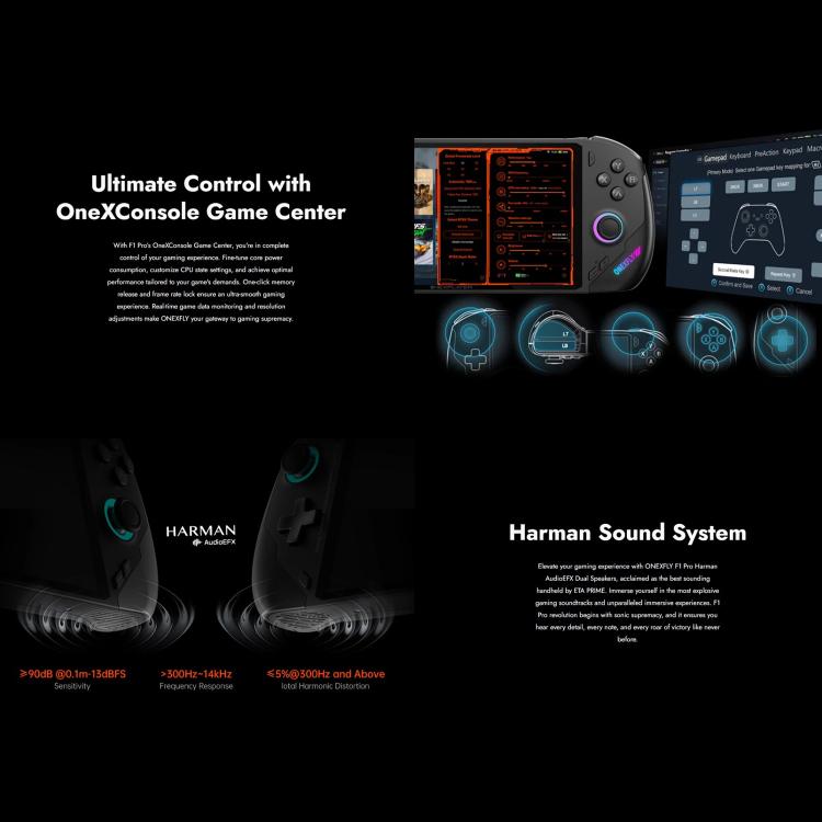 ONE-NETBOOK OneXPlayer F1 Pro 7 inch Handheld Game Console, 32GB+2TB, Windows 11 AMD Ryzen AI 9 HX 370 CPU(EU Plug) - Pocket Console by ONE-NETBOOK | Online Shopping UK | buy2fix