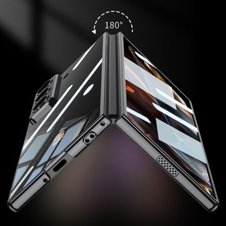 For Samsung Galaxy Z Fold6 Slim GKK Integrated Electroplating Phantom Full Coverage Phone Case(Black) - Galaxy Phone Cases by GKK | Online Shopping UK | buy2fix