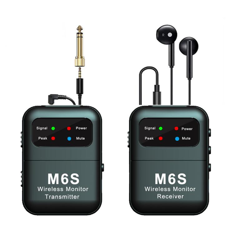 M6S Stereo Wireless In-Ear Monitor System 2.4G Transmitter & Receiver(Black) - Microphone by buy2fix | Online Shopping UK | buy2fix