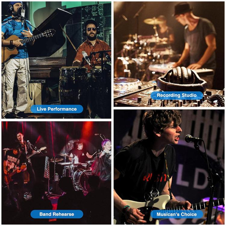 M6S Stereo Wireless In-Ear Monitor System 2.4G Transmitter & Receiver(Black) - Microphone by buy2fix | Online Shopping UK | buy2fix