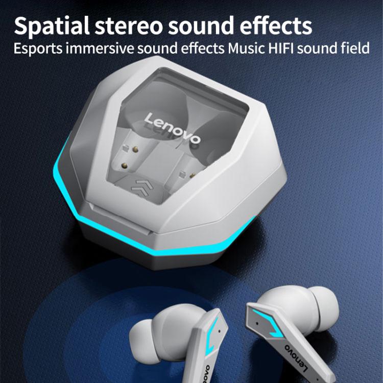 Lenovo TG102 AI Intelligent Noise Reduction Game BT 5.4 Wireless Earphones(White) - TWS Earphone by Lenovo | Online Shopping UK | buy2fix