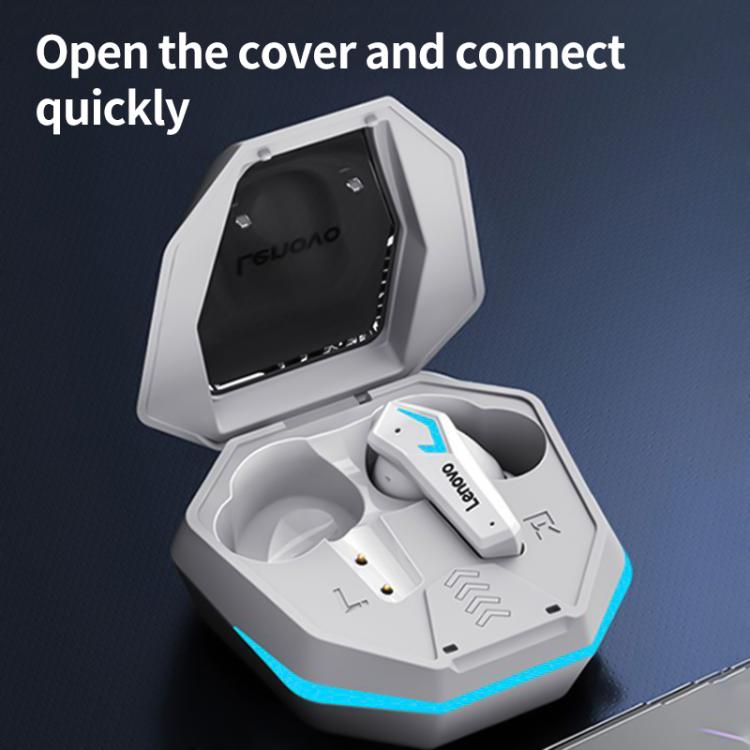 Lenovo TG102 AI Intelligent Noise Reduction Game BT 5.4 Wireless Earphones(White) - TWS Earphone by Lenovo | Online Shopping UK | buy2fix