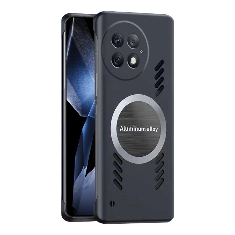 For OnePlus 13 All-inclusive Lens Frameless Graphene Cooling Phone Case(Black) by buy2fix