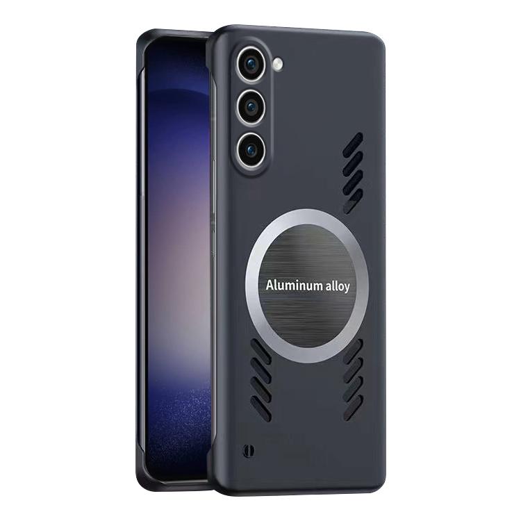 For Samsung Galaxy S23+ 5G All-inclusive Lens Frameless Graphene Cooling Phone Case(Black) - Galaxy S23+ 5G Cases by buy2fix | Online Shopping UK | buy2fix