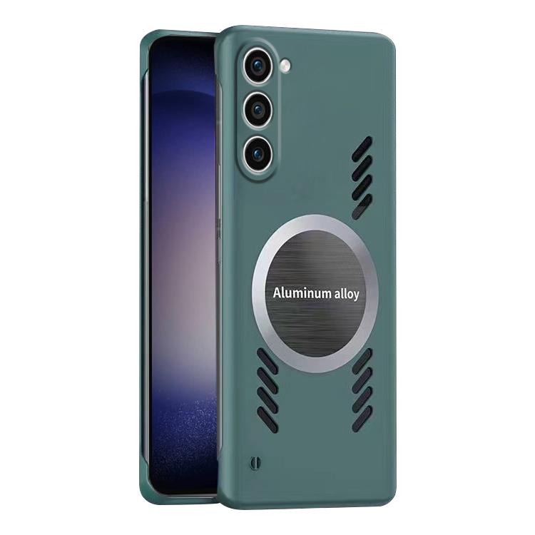 For Samsung Galaxy S23 5G All-inclusive Lens Frameless Graphene Cooling Phone Case(Navy Blue) - Galaxy S23 5G Cases by buy2fix | Online Shopping UK | buy2fix