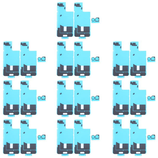 For iPhone 16 Plus 10pcs Back Cover Heat Sink Black Sticker with Back Camera Sponge Pads - Back Cover by buy2fix | Online Shopping UK | buy2fix