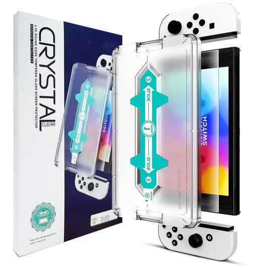For Nintendo Switch OLED 2.5D High Aluminum Tempered Glass Screen Protector - Tempered Glass by buy2fix | Online Shopping UK | buy2fix