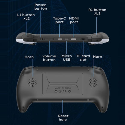 PROJECT X Handheld Game Console 4.3 inch Screen ATM 7051 CPU(Black) - Pocket Console by buy2fix | Online Shopping UK | buy2fix