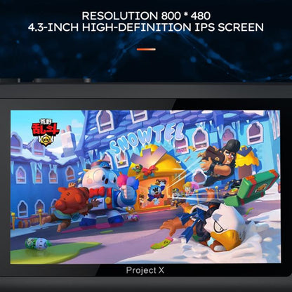 PROJECT X Handheld Game Console 4.3 inch Screen ATM 7051 CPU(Black) - Pocket Console by buy2fix | Online Shopping UK | buy2fix