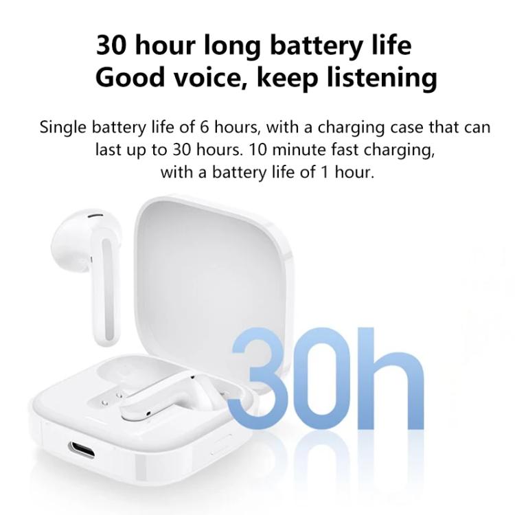 Original Xiaomi Air 4 SE Dual-Mic Call Noise Cancelling Bluetooth Earphones(White) - Bluetooth Earphone by Xiaomi | Online Shopping UK | buy2fix