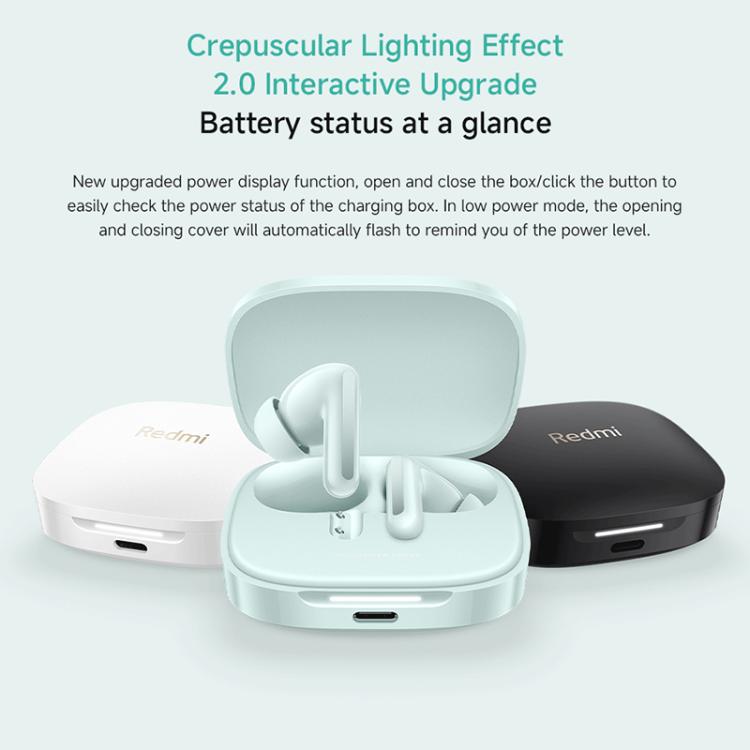 Xiaomi Redmi Buds 6 Active Noise Reduction Wireless Bluetooth Earphone(Black) - Bluetooth Earphone by Xiaomi | Online Shopping UK | buy2fix