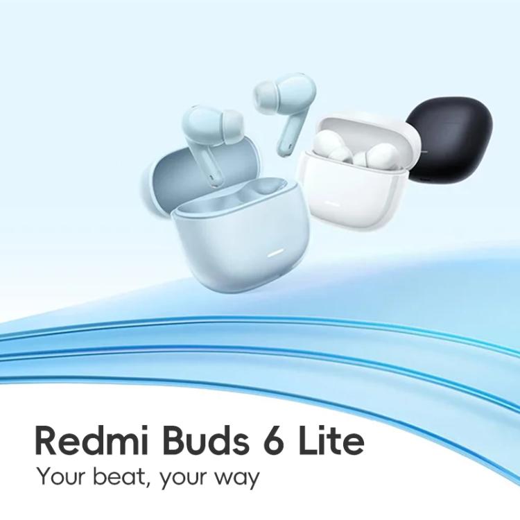 Xiaomi Redmi Buds 6 Lite Dual Microphone AI Call Wireless Bluetooth Earphone(White) - Bluetooth Earphone by Xiaomi | Online Shopping UK | buy2fix