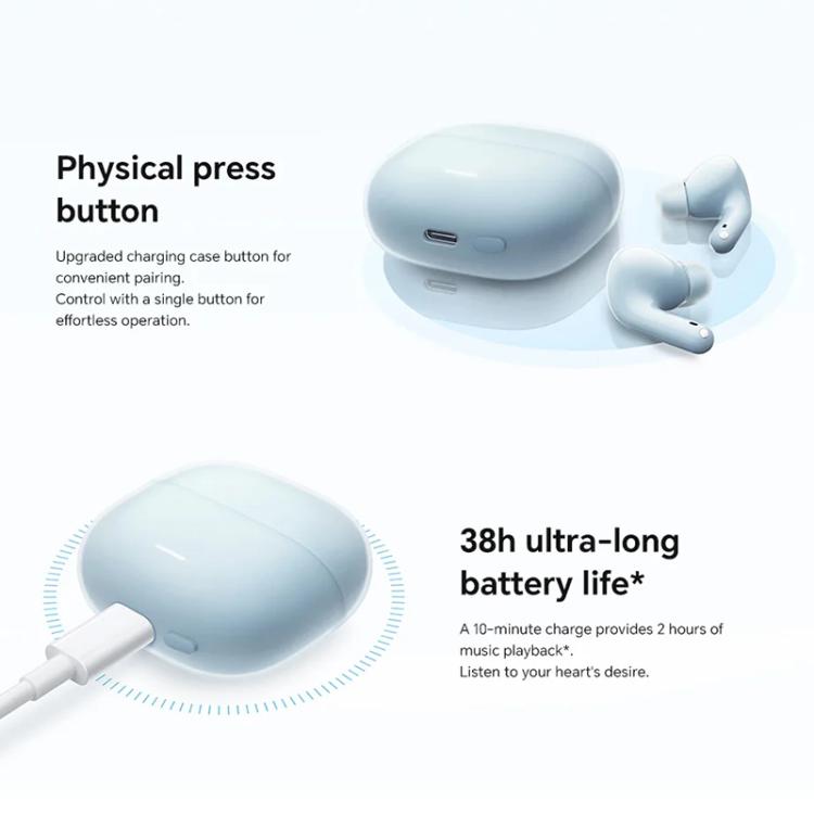 Xiaomi Redmi Buds 6 Lite Dual Microphone AI Call Wireless Bluetooth Earphone(White) - Bluetooth Earphone by Xiaomi | Online Shopping UK | buy2fix