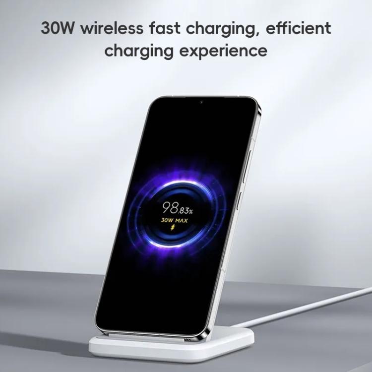 Original Xiaomi 30W Vertical Stand Wireless Charger(White) - Wireless Charger by Xiaomi | Online Shopping UK | buy2fix