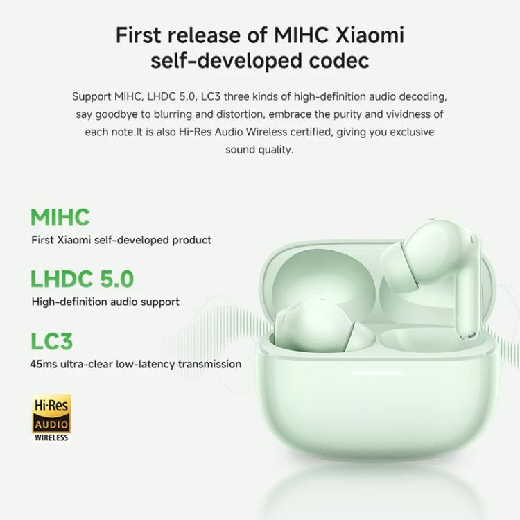 Xiaomi Redmi Buds 6 Pro Active Noise Reduction Wireless Bluetooth Earphone(Green) - Bluetooth Earphone by Xiaomi | Online Shopping UK | buy2fix