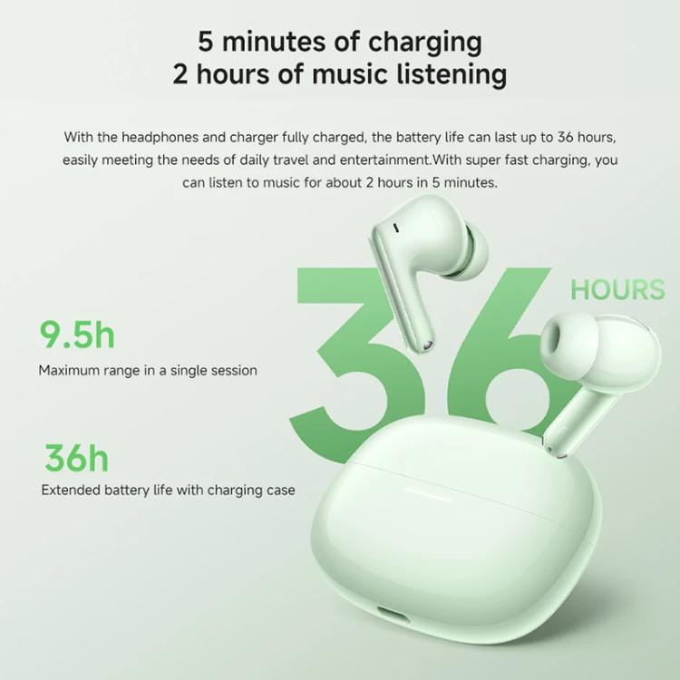 Xiaomi Redmi Buds 6 Pro Active Noise Reduction Wireless Bluetooth Earphone(Green) - Bluetooth Earphone by Xiaomi | Online Shopping UK | buy2fix
