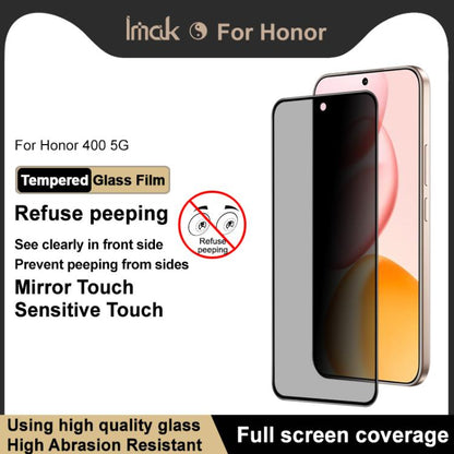 For Honor 400 Global 156.5mm imak HD Full Screen Privacy Tempered Glass Protective Film - Honor Cases by imak | Online Shopping UK | buy2fix