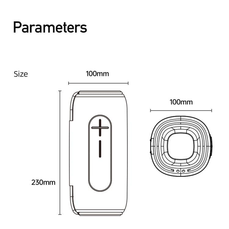 awei KA5 Portable Outdoor Colorful RGB Light Bluetooth Speaker(Black Red) - Desktop Speaker by awei | Online Shopping UK | buy2fix
