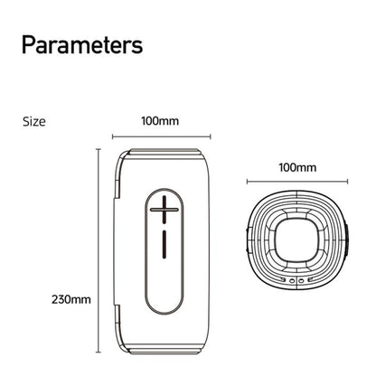 awei KA5 Portable Outdoor Colorful RGB Light Bluetooth Speaker(Black Red) - Desktop Speaker by awei | Online Shopping UK | buy2fix