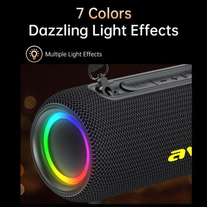 awei KA33 Portable Outdoor Waterproof Bluetooth Speaker Subwoofer(Black) - Desktop Speaker by awei | Online Shopping UK | buy2fix