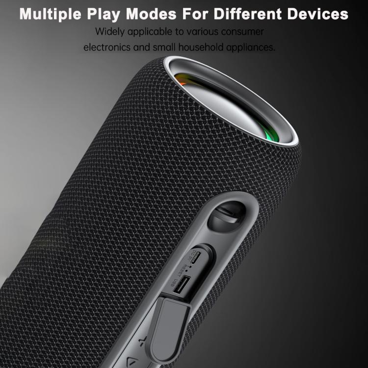 awei KA33 Portable Outdoor Waterproof Bluetooth Speaker Subwoofer(Black) - Desktop Speaker by awei | Online Shopping UK | buy2fix