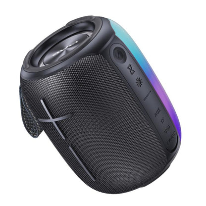 awei Y525 Portable Colorful Ambient Light Bluetooth Speaker(Black) - Desktop Speaker by awei | Online Shopping UK | buy2fix