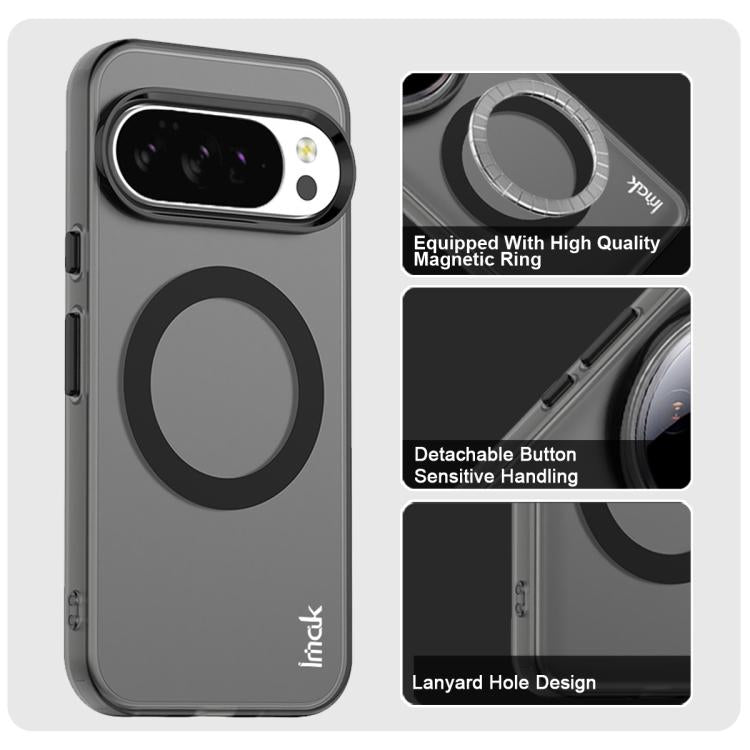 For Google Pixel 10 / Pixel 10 Pro IMAK Candy Series Shockproof MagSafe Phone Case(Black) - Google Cases by imak | Online Shopping UK | buy2fix