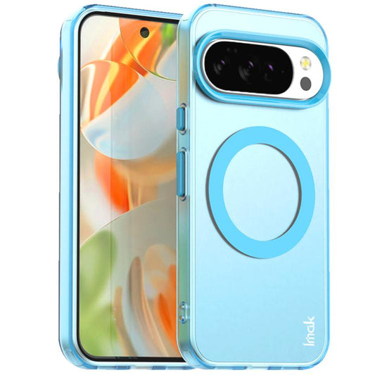 For Google Pixel 10 / Pixel 10 Pro IMAK Candy Series Shockproof MagSafe Phone Case(Blue) - Google Cases by imak | Online Shopping UK | buy2fix